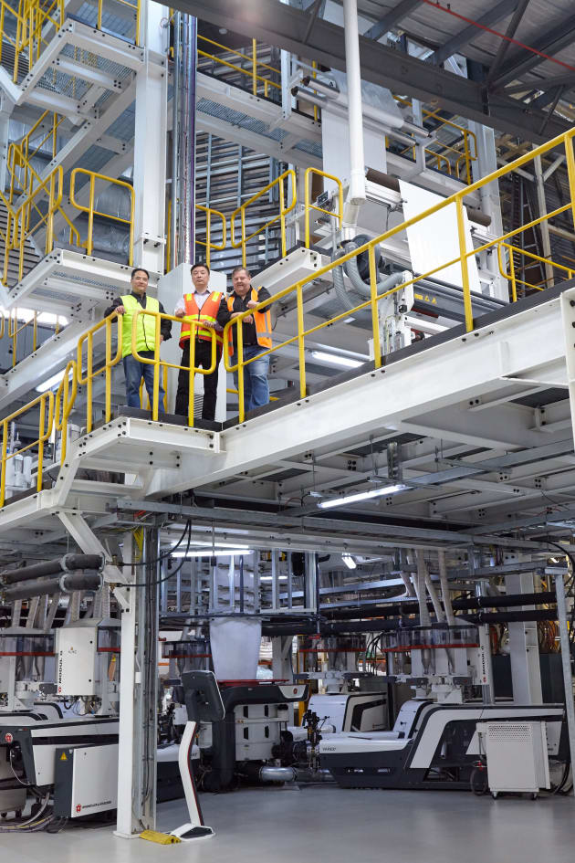 Progressive partnership: Richdale Plastics' directors Jian Chen, Jack Xin and Todd Anderson.